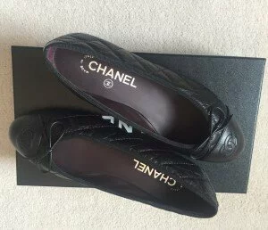 Chanel Flat Quilted Pump - Black